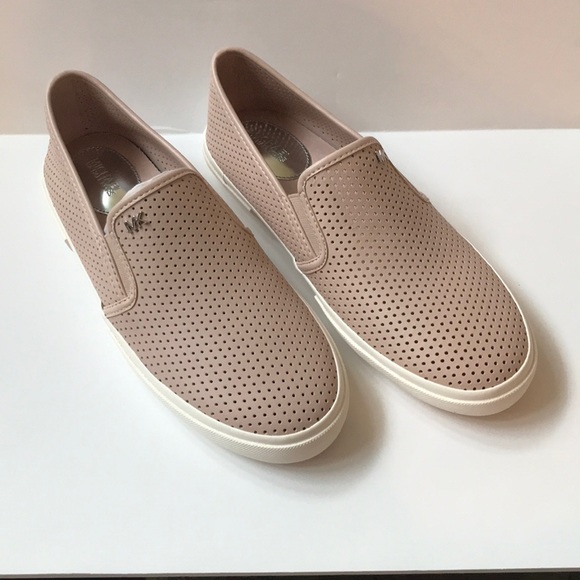 NIB Michael Kors soft pink slip on sneakers - Picture 2 of 9